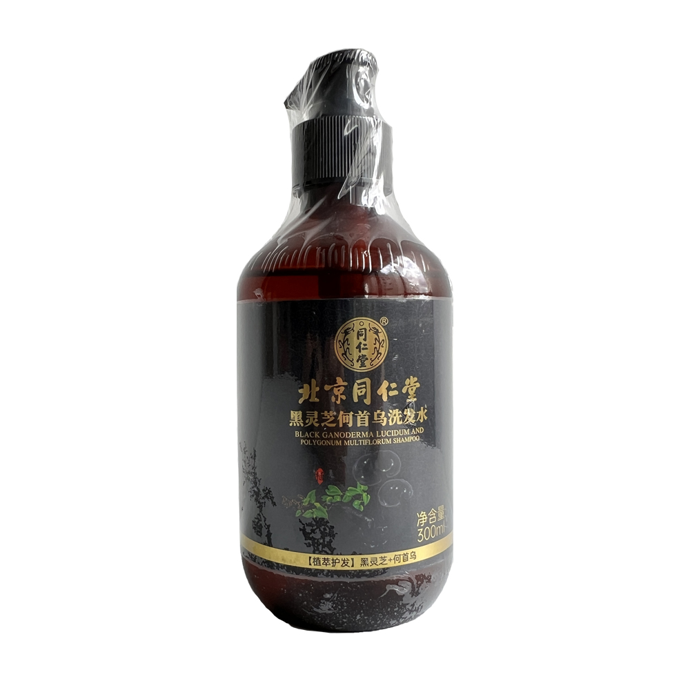 北京同仁堂 黑灵芝何首乌洗发水300ml , Bei Jing Tong Ren Tang Black Ganoderma Lucidum &  Polygonum Multiflorum Shampoo 300ml